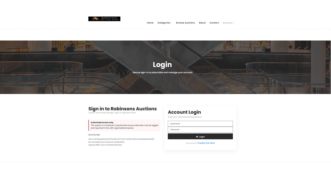 Login request